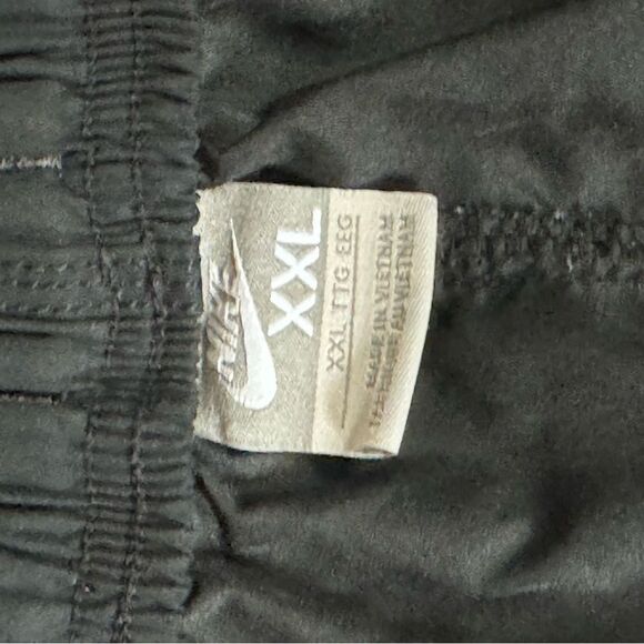 Nike mens Black gray Athletic swim Shorts size 2XL XXL side pocket board trunks - Picture 5 of 5